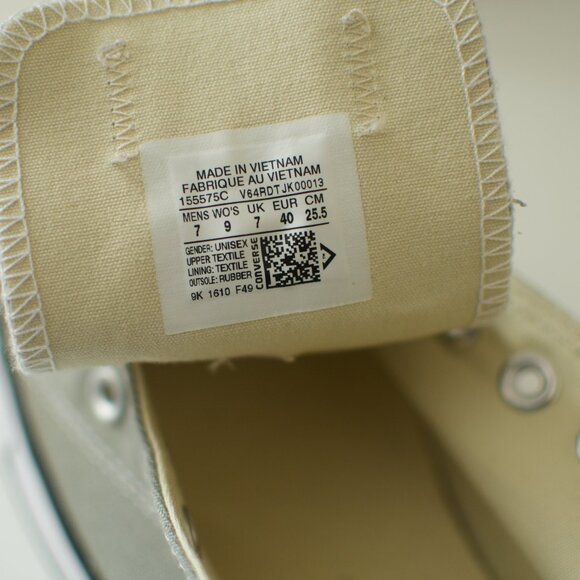 Grey converse / 7 men / 9 women / 7 UK / No laces - Picture 6 of 9
